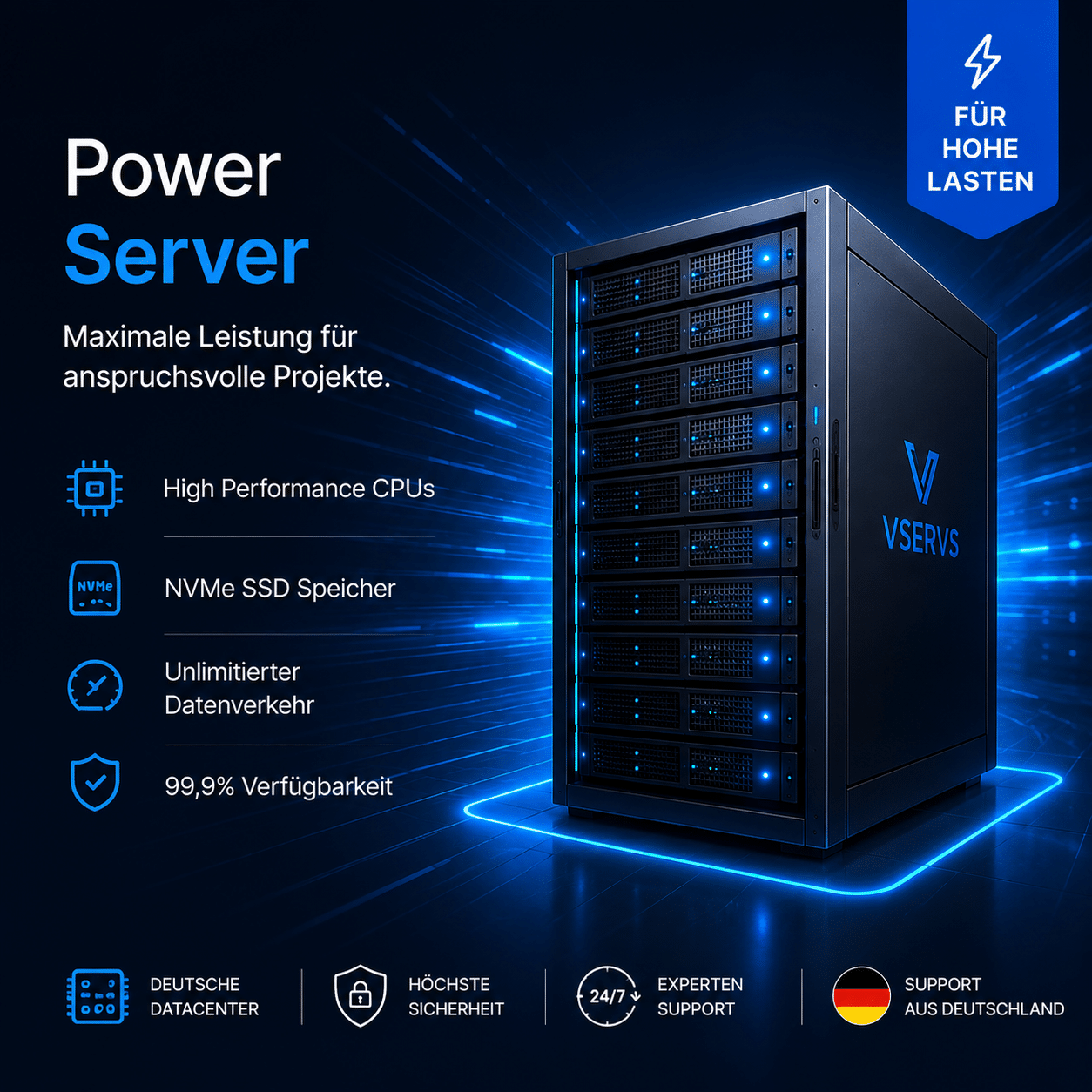 Power server hosting